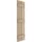Ekena Millwork Rustic Two Board Spaced Board-n-Batten Rough Cedar Faux Wood Shutters, 11 1/2W x 68H, PR SHUBSS11X68RCPR - alternate 11
